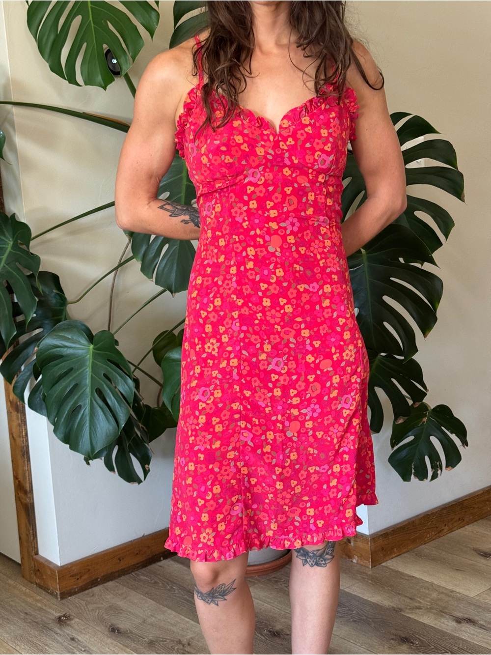 Vintage Y2K Express Floral Dress